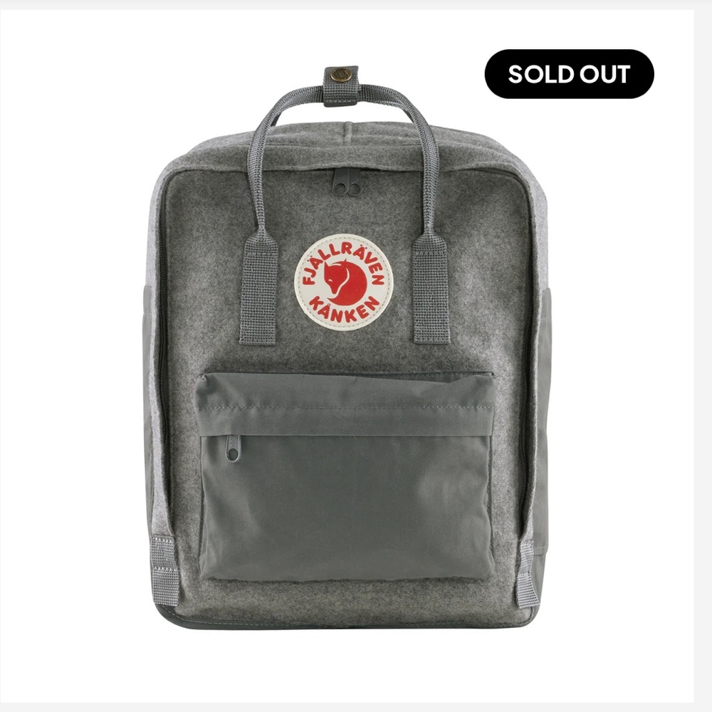 Fjallraven Kånken Wool Backpack in Gray